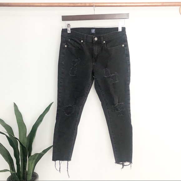 Gap Mid Rise Cropped Skinny Jeans 360 Stretch - Picture 4 of 9